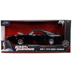 Jada 1:24 Fast and Furious F9 Dom's 1970 Dodge Charger Diecast Car Metal Alloy Model Car Toys for Gift Collection