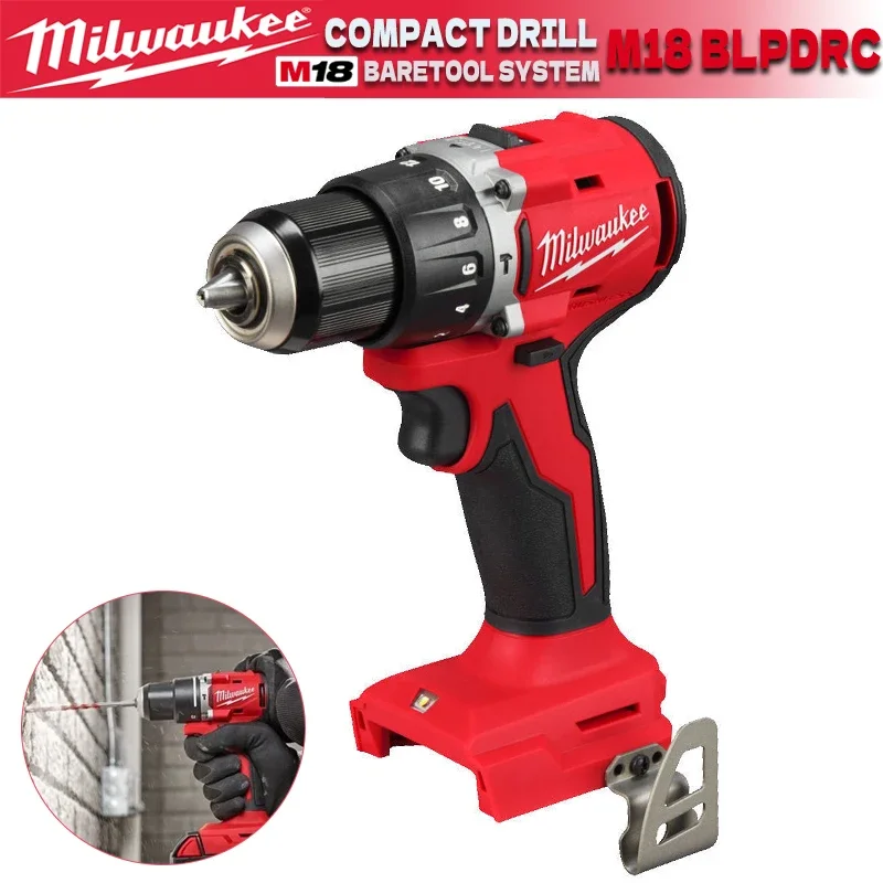 

NEW Milwaukee 18V20V Battery Cordless Impact Drill Brushless Electric Drill 20+3 Torque Hammer Multifunctional Power Tools250N.m