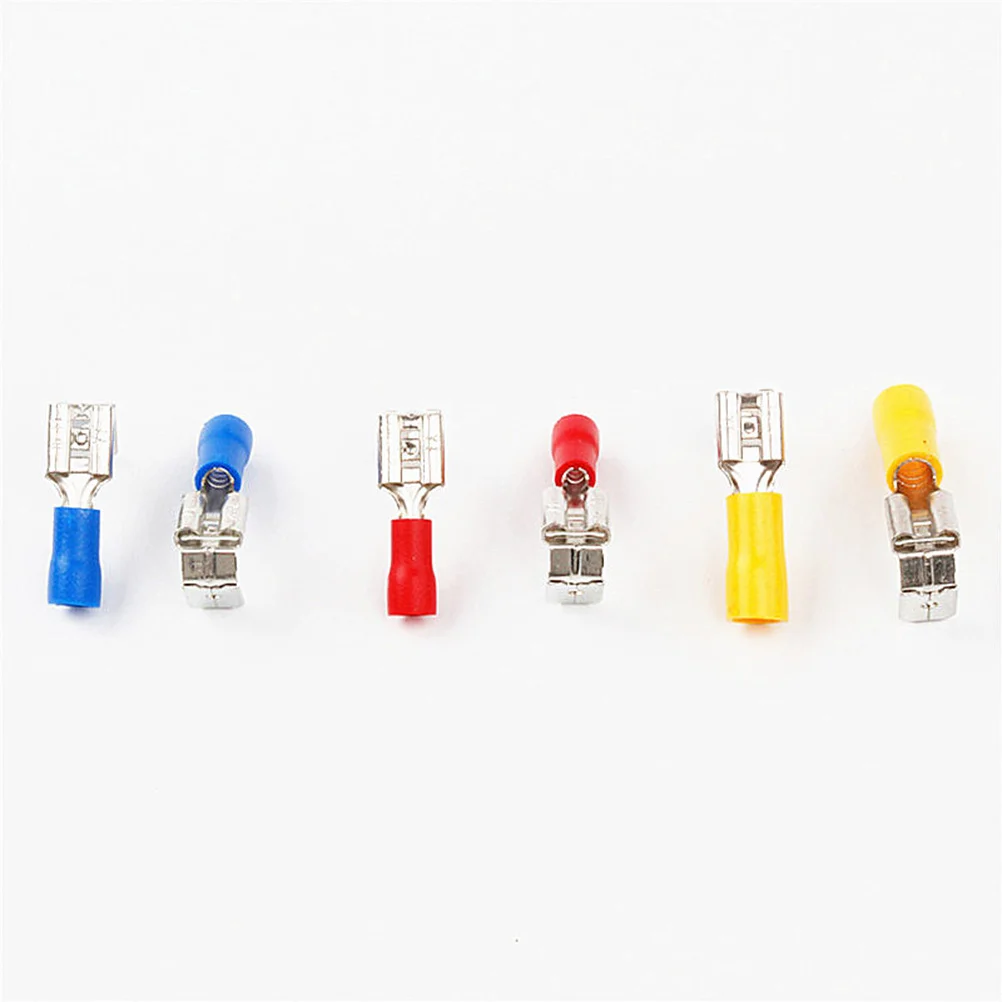 

100 Pcs Waterproof Terminals Spade Connector Wire Connectors Crimp Blue