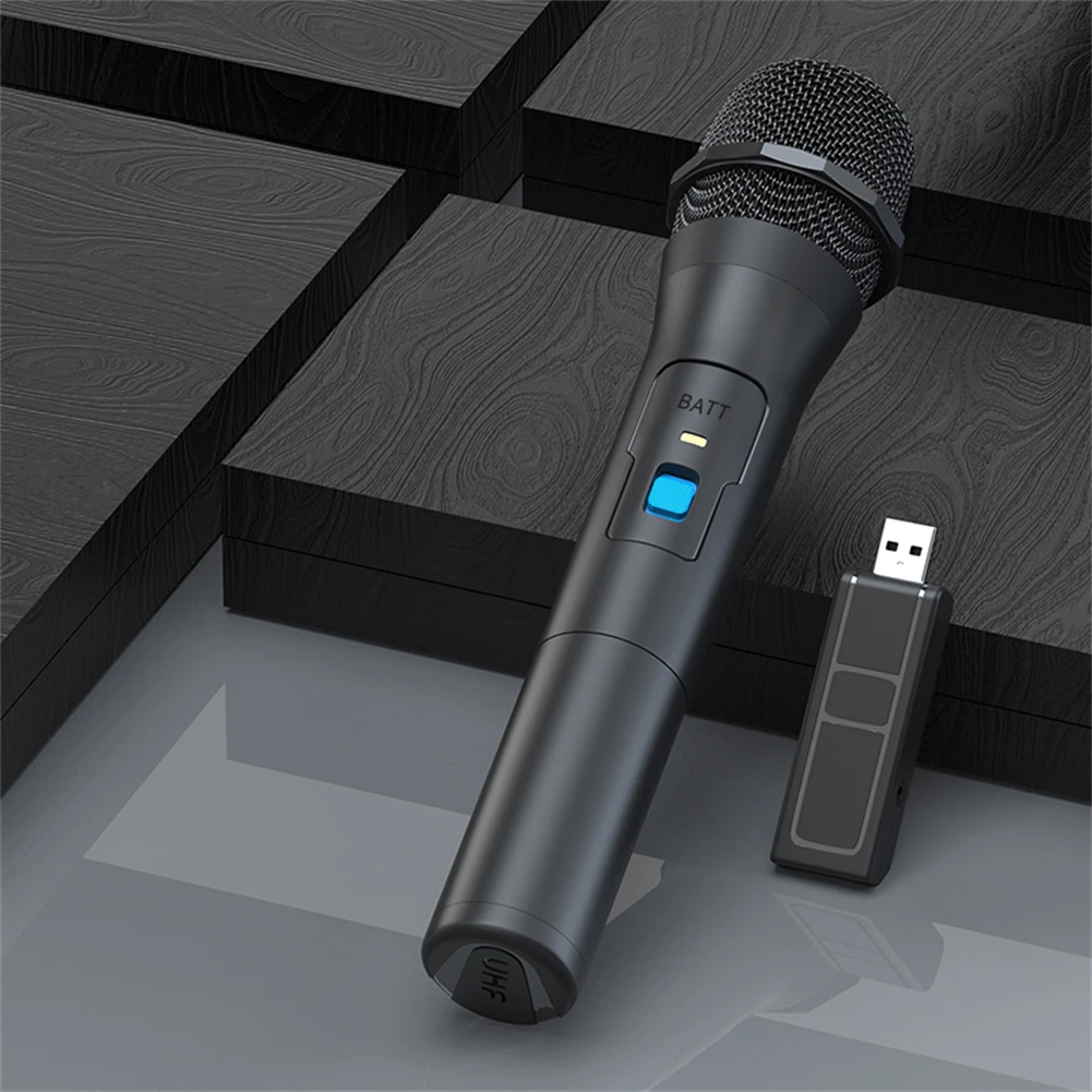 Handheld Microphone 50 Hz~18 KHz ABS Black For Party Mic USB V16U VHF Professional W/Adapter Wireless Handheld
