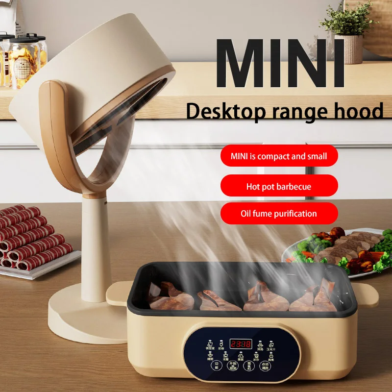 Xiaomi pequeno extrator de exaustor portátil carregamento usb mini exaustor ângulo ajustável para churrasco panela quente utensílios de cozinha