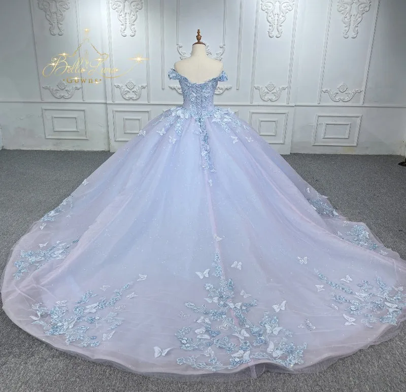 Off Shoulder Quinceanera Dress for Juniors Ball Gown Prom Party Dress Tulle Lace Appliques Vestidos De 15 Quinceañera