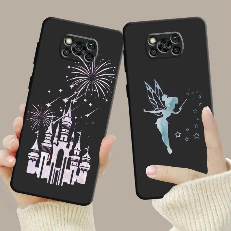 Phone Case For Xiaomi Poco X3 NFC F5 Mi 11T for Huawei P30 P40 for Honor X8a X8 90 for Pixel 7 Pro Disney Princess Castle Fairy