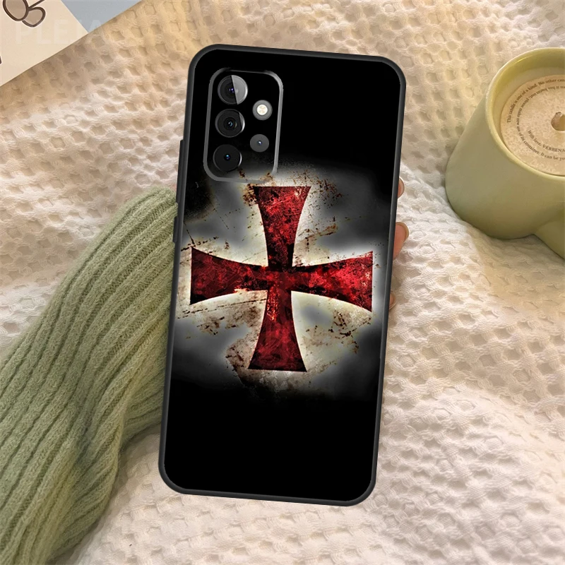 Templar Knight Fundas For Samsung Galaxy A53 A33 A73 A51 A71 A50 A70 A12 A22 A32 A52 A72 A52S A21S Case
