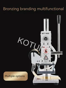 Hot Foil Stamping Bronzing Manual Mesin Embossing Menekan Printer dengan Posisi Slider Pemegang untuk Kertas Kulit PVC 12 mesin foil penjualan terbaik - №