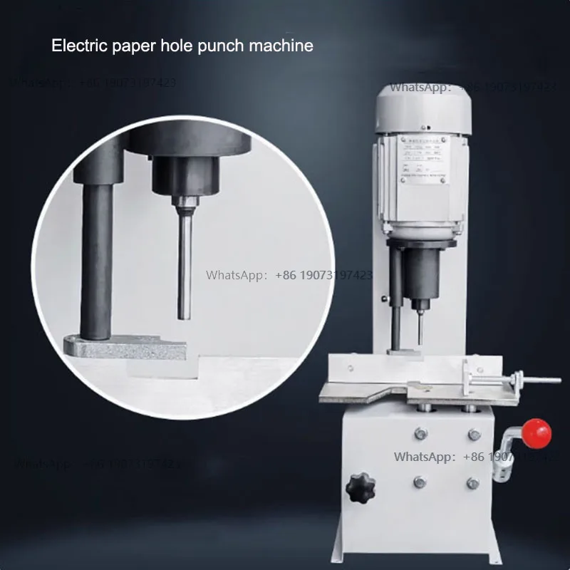 0-40mm Electric Single Hole Punch Machine Electric Paper Drilling Machine Single Drilling Hole For Paper Labels Binding Machine