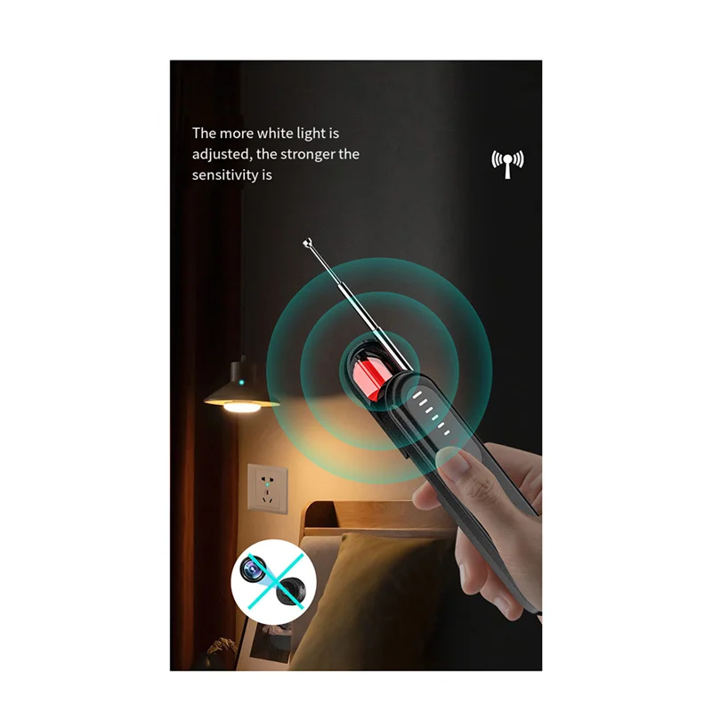 

A17Z Портативный светодиодный RF беспроводной высокочувствительный анти-камер для прослушивания и устройства наблюдения