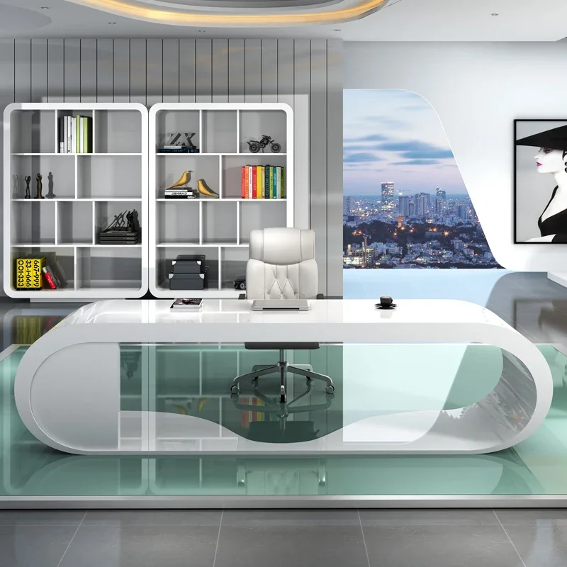 

Luxury paint desk, large shift, simple modern desk, scientific and technological desk, atmospheric desk