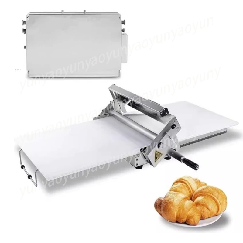 

Desktop Manual Dough Sheeter Hand Crank Shortening Machine for Home Baking Pastry
