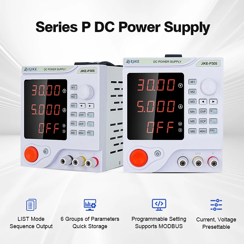 Adjustable Precision Digital Programmable DC Power Supply 30V 10A Switching Power Supply Display Stable Voltage Current for Lab