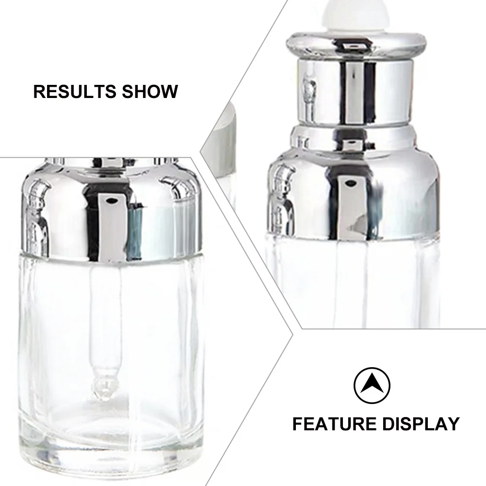 

6Pcs Dropper Bottle Refillable Essential Oil Container Compact Perfume Dispenser Small Travel Glass Oil Dropper Bottle