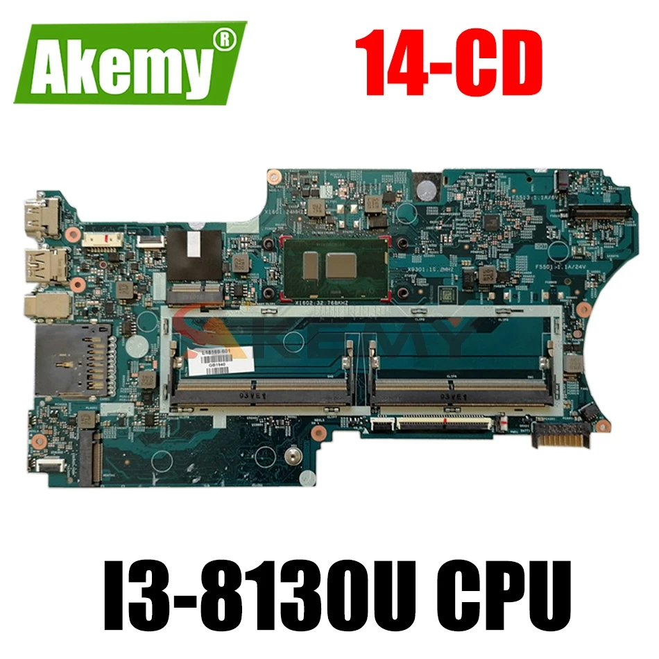 

Материнская плата для ноутбука HP TPN-W131 14-CD 17879-1B i3-8130U i5-8250U L18175-601 Pavilion X360 14M-CD протестирована в порядке, материнская плата для ноутбука