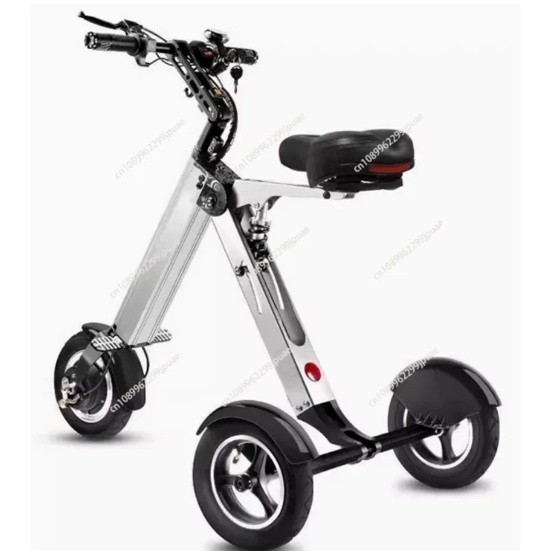 Mini Folding Electric Car Portable and Lightweight Simple Battery Car Men and Women Work Three-Wheeled Scooter