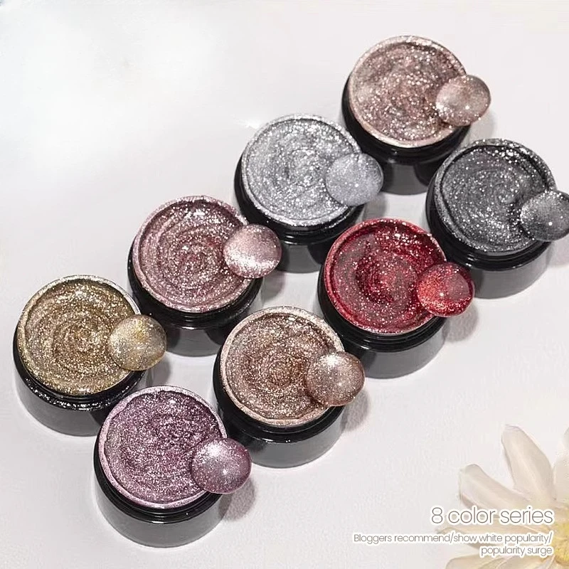 

Nail polish glue shiny platinum cat's eye nail art shop special set of spar strong magnetic force wide new cat's eye glue