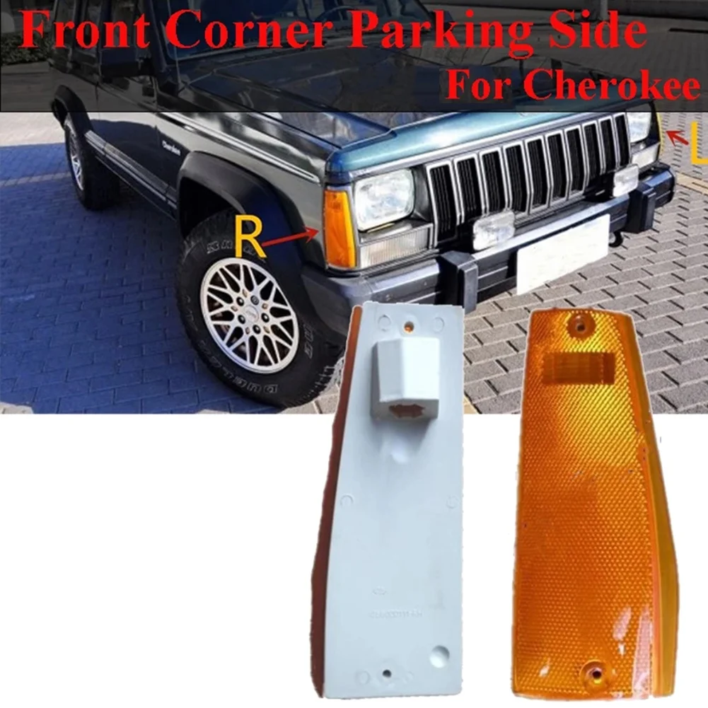 Car Front Corner Parking Side Marker Lights riflettori lampada lente Shell per Jeep Cherokee XJ 1984-1996