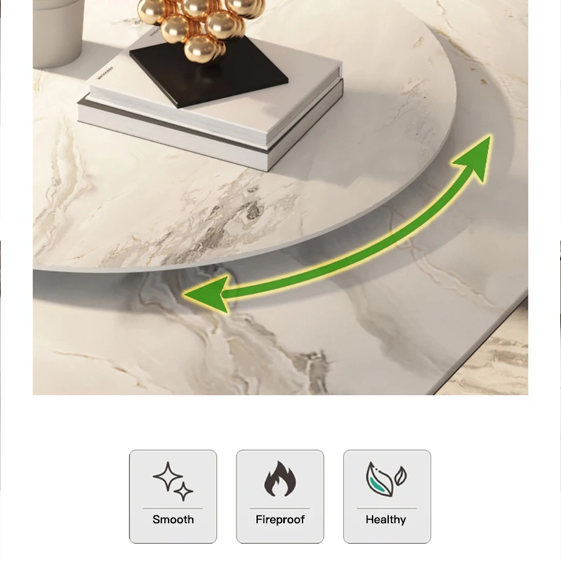 Marble Custom Dining Table Center Nordic Household Retractable Multifunctional Folding Square Table A Manger Kitchen Furniture