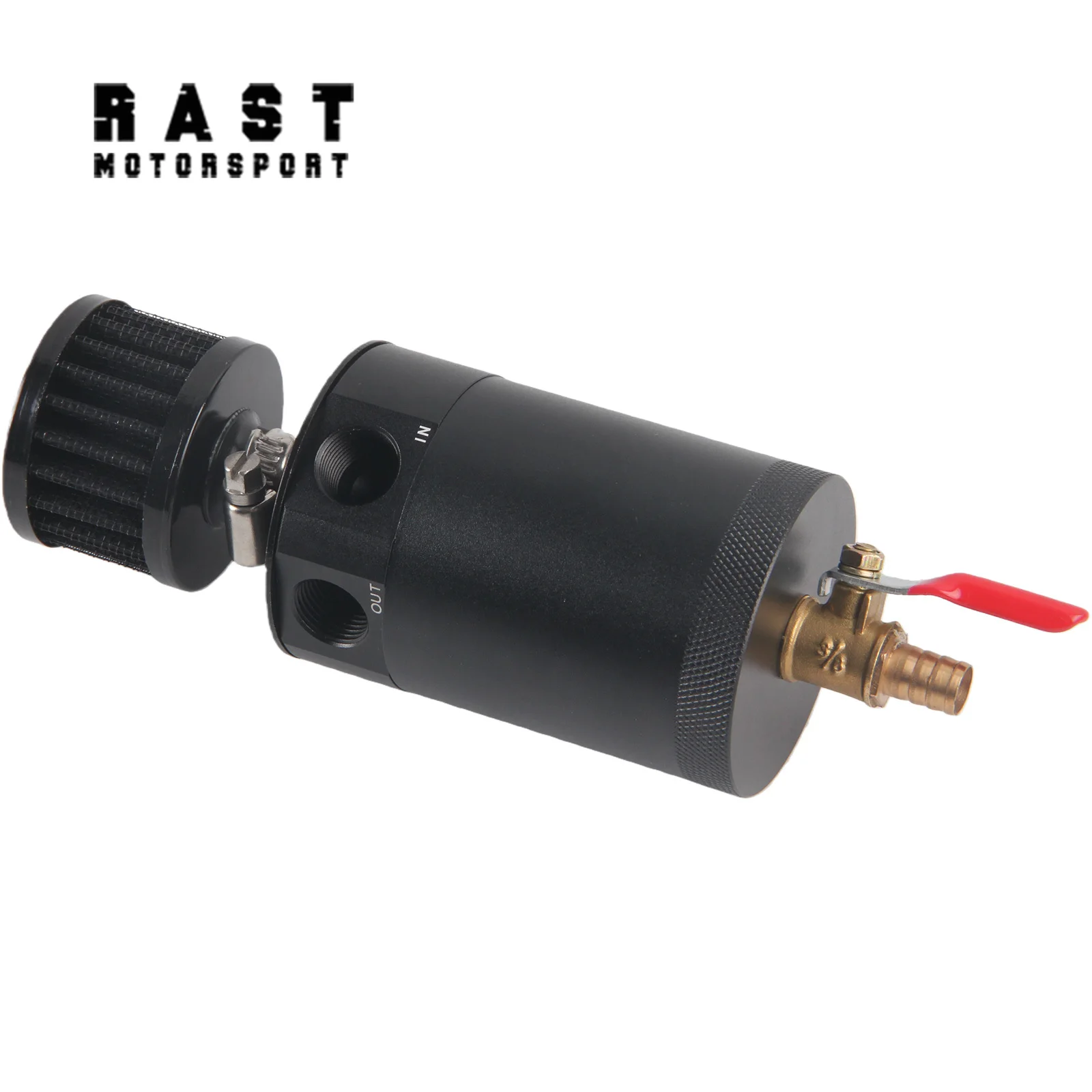 علبة مع فلتر الوقود ثنائي المنفذ من الألومنيوم لعلب التقاط الزيت العالمي وخزانات الخزانات