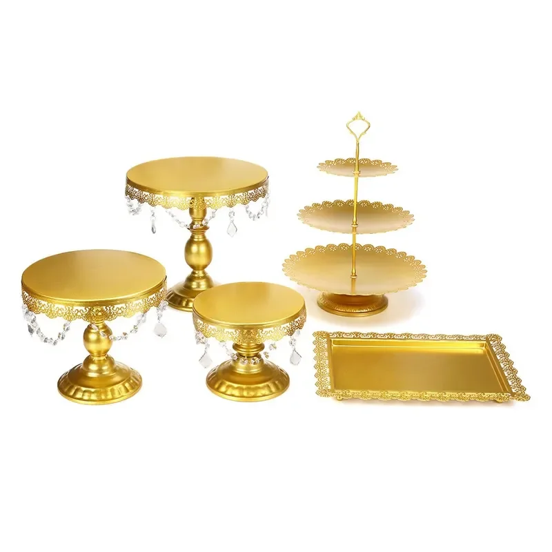 Elegant Cake Display Stand for Wedding Party Dessert Table Decorative Tray Rack for Cupcakes Snacks Candy Platter Supply