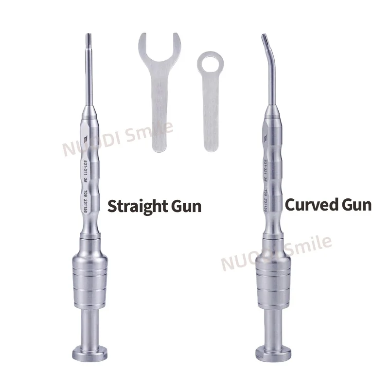 Dental Implant GBR Bone Tack Holder Straight/Curved Head Gun Auto Tacker Surgical Bone Tack GBR System Implant Instruments Tools
