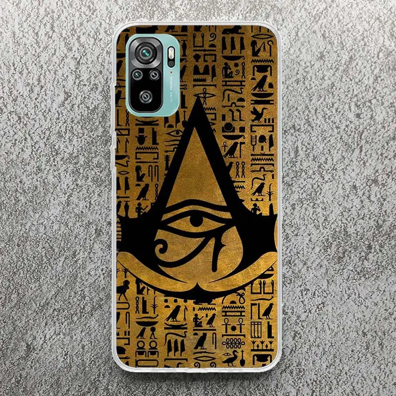 Sacred Eye of Horus Egypt Fresco Phone Case For Xiaomi Redmi Note 13 12S 12 10 10S 11 11S 11E Pro Plus 11T 9 9S 9T 8 8T 7 Soft S