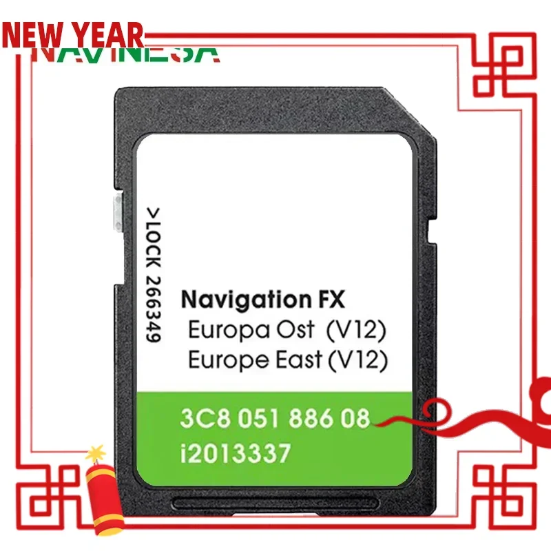 

8GB FX V12 for VW Scirocco 2008-2017 Car Europe GPS Navigation SD Card RNS310 East Ost