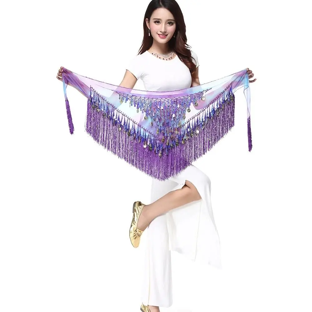 

Women Tassels Show Costumes Waist Chain Belly Dance Belt Hip Scarf Dancer Skirt