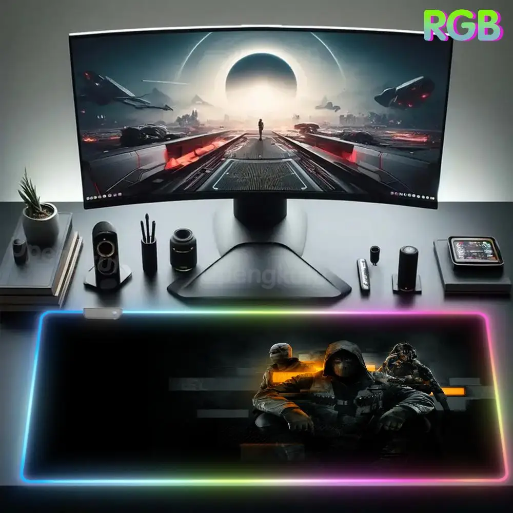 C_call of D_duty B_black O_ops 6 Size For Game Player Desktop PC Computer Laptop  Mouse Pad RGB Teclado Gamer Mat