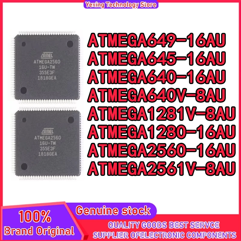 ATMEGA649-16AU ATMEGA645-16AU ATMEGA640-16AU ATMEGA640V-8AU ATMEGA1281V-8AU ATMEGA1280-16AU ATMEGA2560-16AU ATMEGA2561V-8AU New