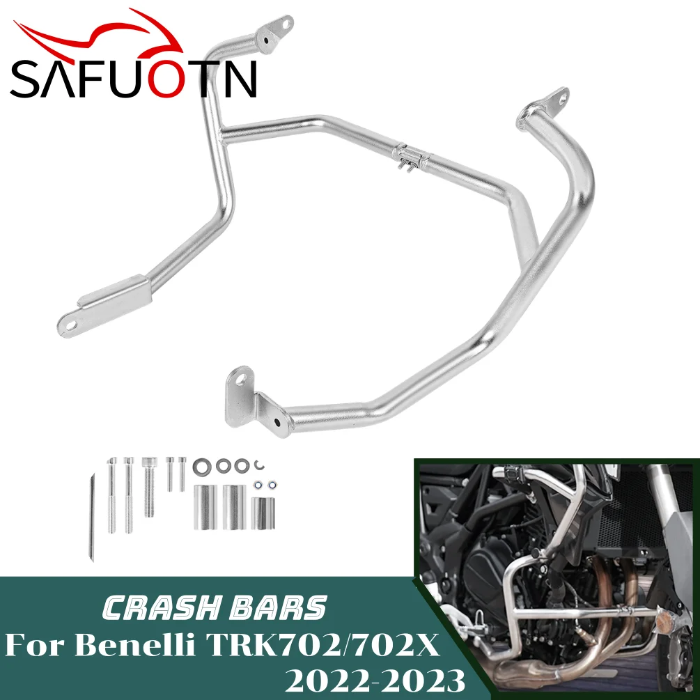 For Benelli TRK702 TRK702X 2022 2023 TRK 702 702X Engine Guard Highway Crash Bar Motorcycle Frame Protection Lower Bumper