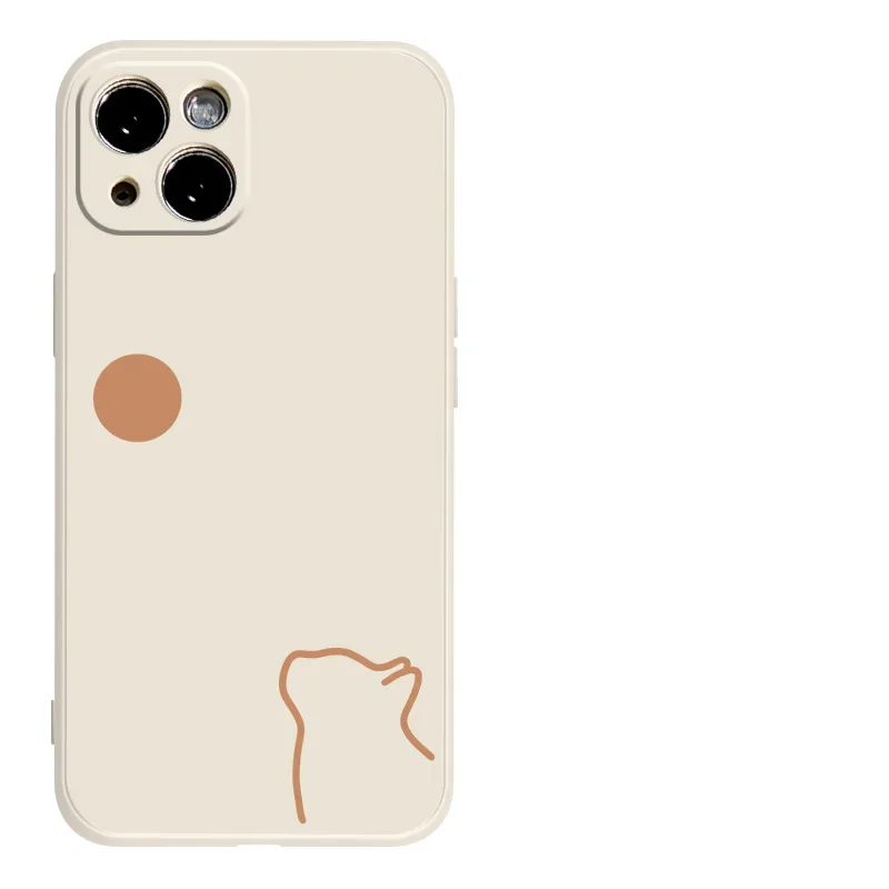 The Sun Moon Couple Paired Phone Case For iPhone 15 14 13 11 12 16 Pro XS Max 13Mini XR SE 7 8 Plus Matte Lovers Cover Fundas