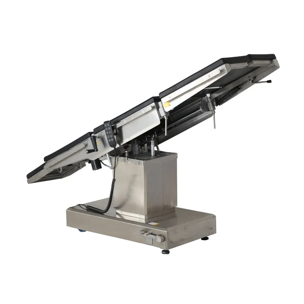 Electric Operating Table For General Surgery And Urology Metal Plastic Steel Material Hydraulic Or Manual Power Source