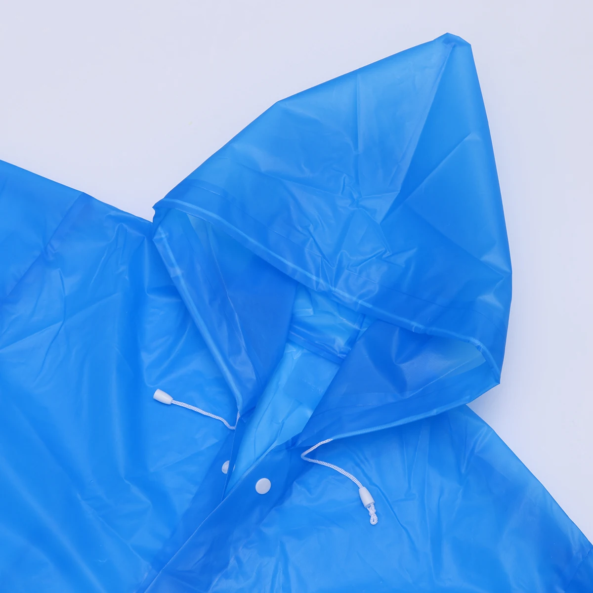 

Thickened Kids Raincoat EVA Material Waterproof Blue Color Lightweight Student Children Poncho Hooded Rainwear