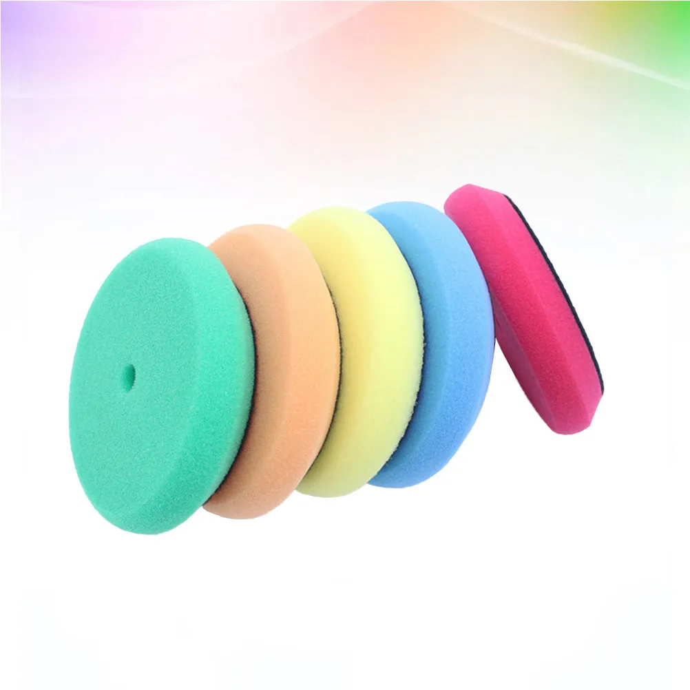 4 Inch Professional Polishing Buffing Pad Sponge Wheel for Car Waxing Sealing and Detailing Maintenance Compatible with 75-80Mm