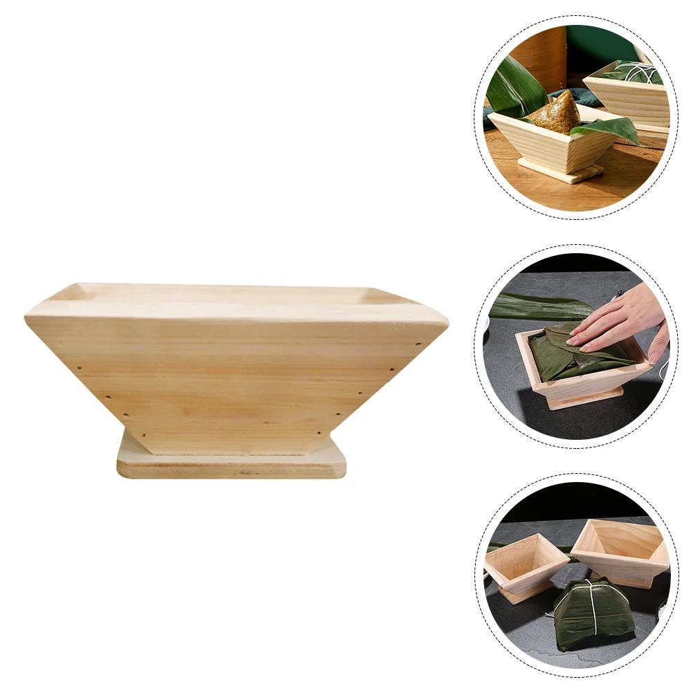 

Wooden Rice Dumpling Making Tool Wood Food For Home Use Creative Rice-Pudding Maker Gadget Household Kitchen