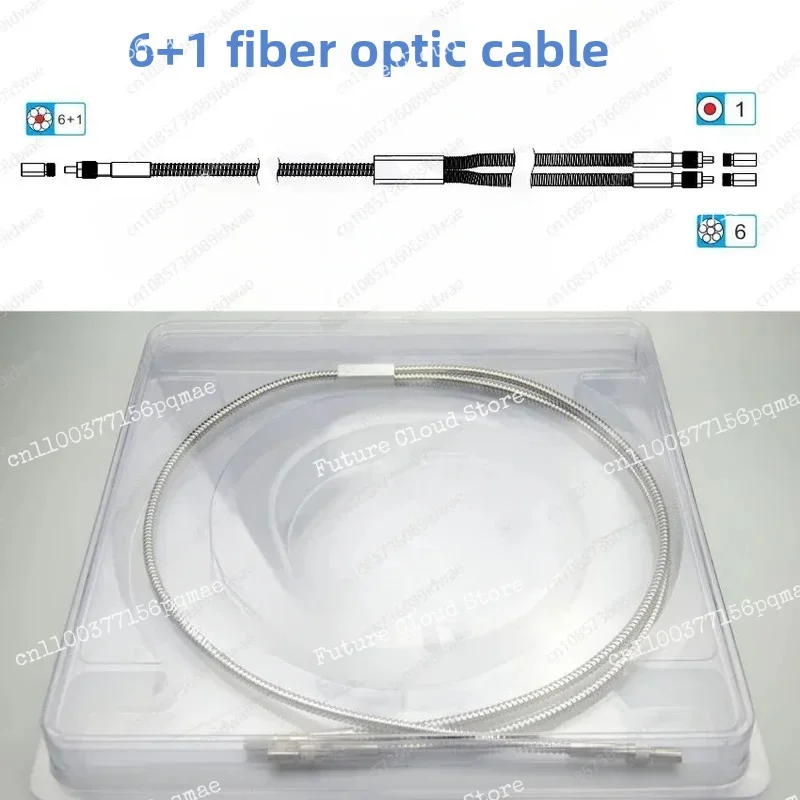 Industrial Grade High Precision 400um Y-type Fiber Optical Probe 1-7 Fiber 6+1 Fiber Reflection Probe Quartz Fiber For Industria
