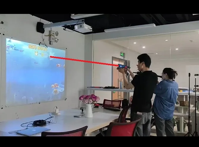 Leplay Immersive Interactive Projection Shooting System Game Laser Toy Gun Simulation For Indoor Entertainment Shopping Malls