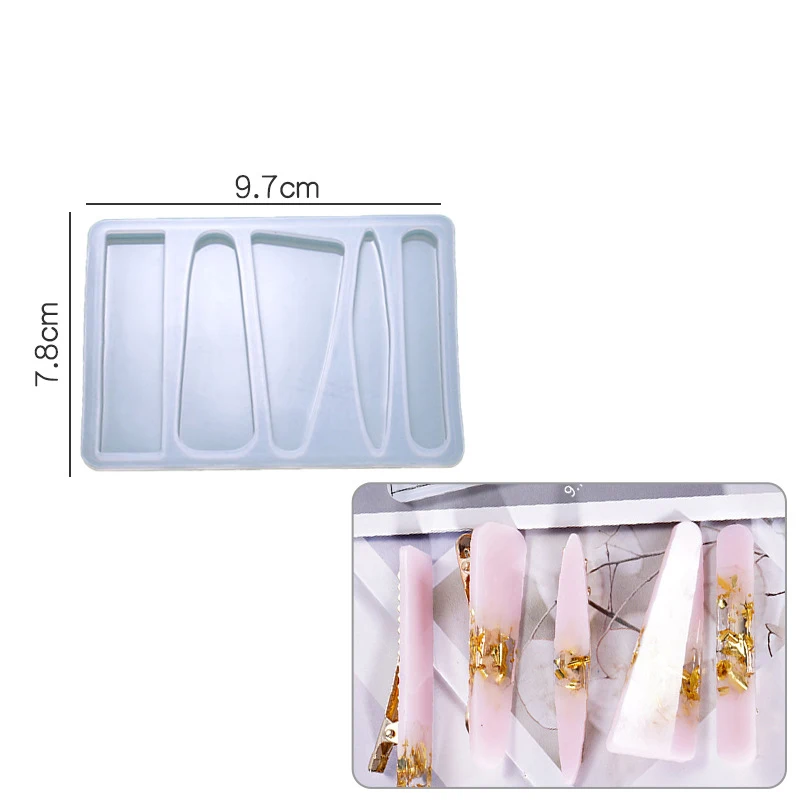 

Hairpin Hair Stick Silicone Mold UV Epoxy Resin Molds for DIY Jewelry Pendant Craft Making Supplies