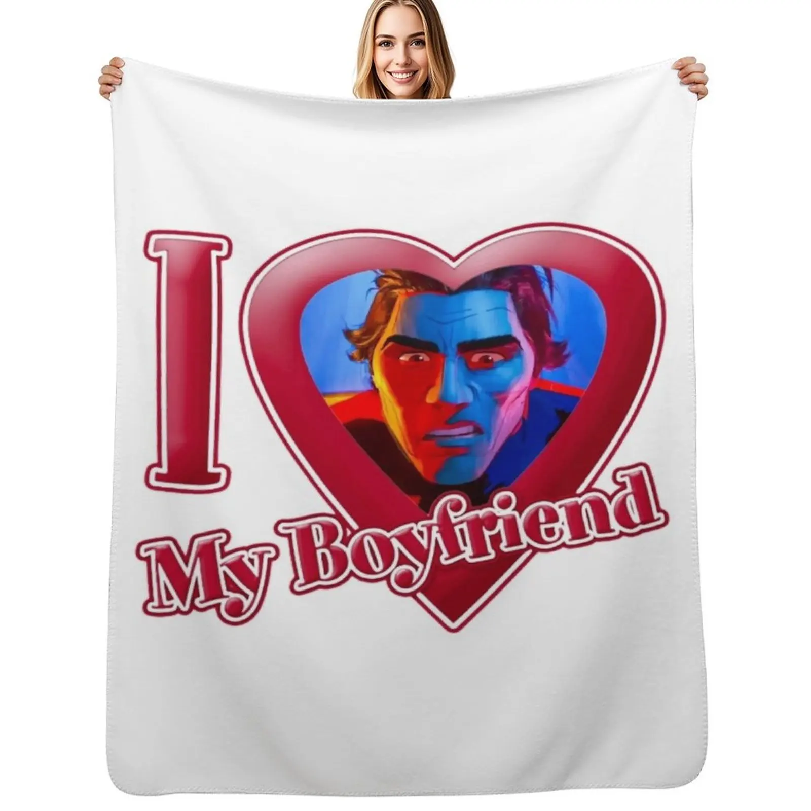 

Miguel Ohara - I love my boyfriend Throw Blanket blankets and throws Picnic Thermal Decoratives Blankets