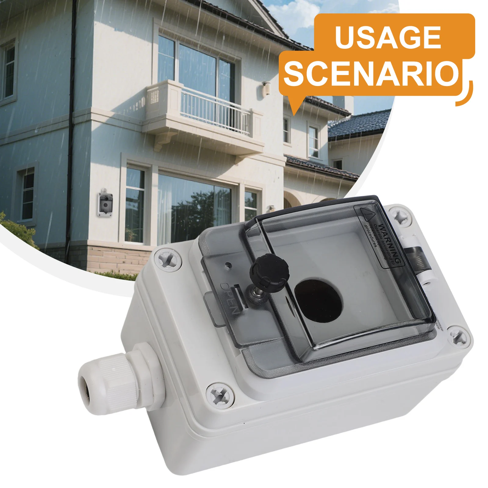 IP66 Outdoor Single Hole Push Button Switch Box Gray Waterproof Control Enclosure For 22mm Industrial Electrical Equipment