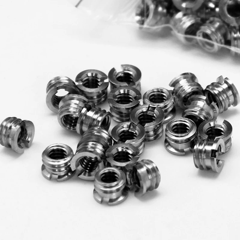 40pcs 1/4 Inch To 3/8 Inch Convert Screws Standard Adapter Universal Camera Adapter Screw Tripod Ballhead Conversion Nut Adapter