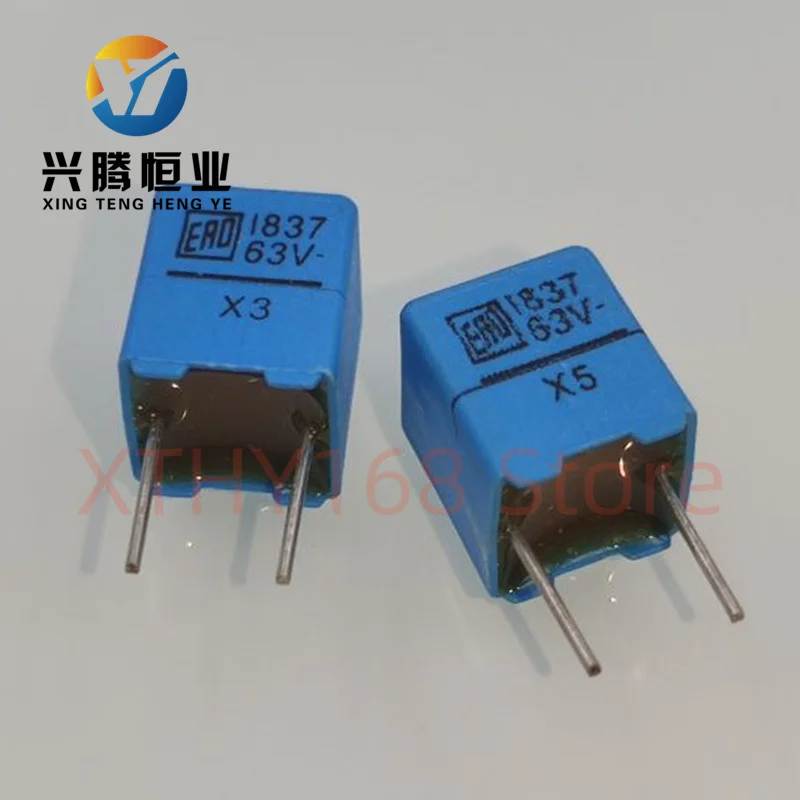 10pcs/30pcs MKP1837 0.039uF/63V 2.5% high precision MKP film capacitor (39nF 393)