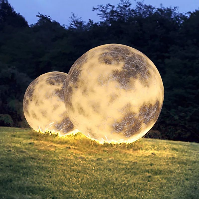 Outdoor moon waterproof lawn lamp garden decoration grass moon luminous ball