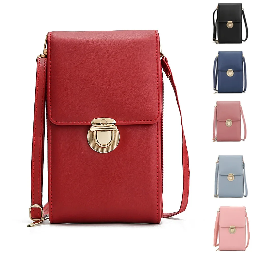 

Women's Large Capacity Clutch Bag Leather Wallet Crossbody Shoulder Bag Cellphone Purse Adjustable Wallet Strap Handbag