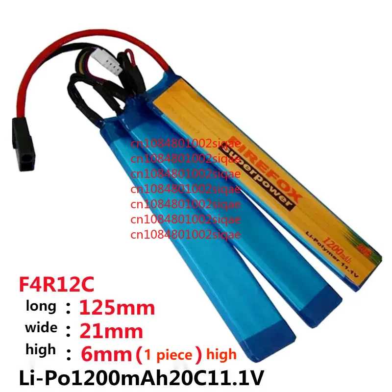 

Genuine FOR Firefox 11.1V 1200mAh 20C Li Po battery soft bullet gun Jinming 8th generation Renxiang toy F4R12C WYORESY