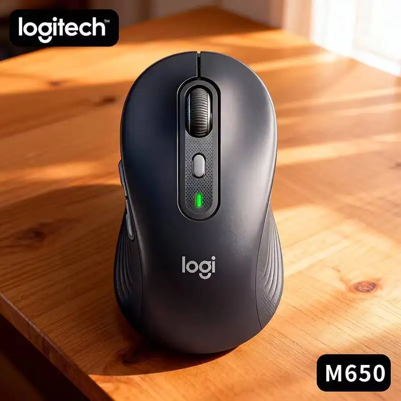 

Беспроводная мышь Logitech M650, бесшумный щелчок, эргономичный дизайн, 2,4 ГГц, Bluetooth, мультиустройство для офиса, дома, ПК, ноутбука
