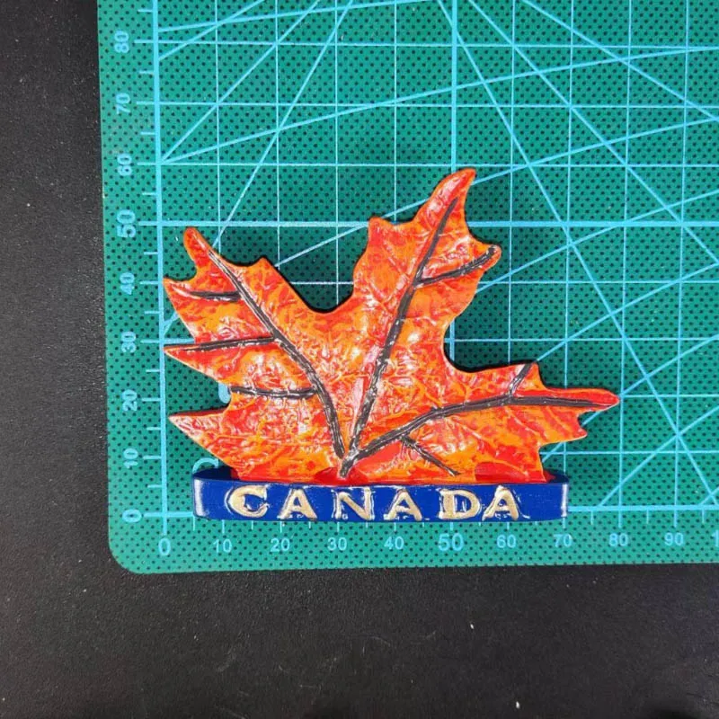 Canadian Elk Resin Refrigerator Sticker, 3D Fridge Magnet, Creative Tourist Souvenir, Decoration Stickers, Canadian
