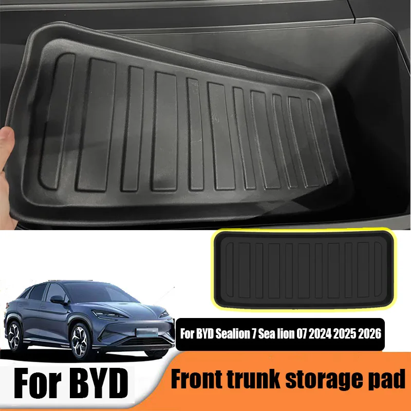Толстая и износостойкая защитная накладка на переднюю коробку для BYD Sealion 7 Sea Lion 07 EV 2024 2025 2026