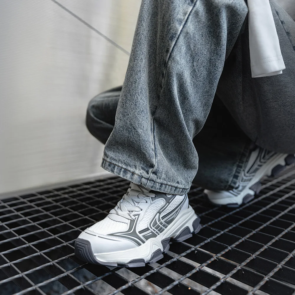 Mr.A 2025 خريف/شتاء جديد أحذية رجالي مريحة الارتفاع زيادة تنوعا عالية الجودة أحذية رياضية غير رسمية الدانتيل متابعة حذاء رجالي كاجوال #6