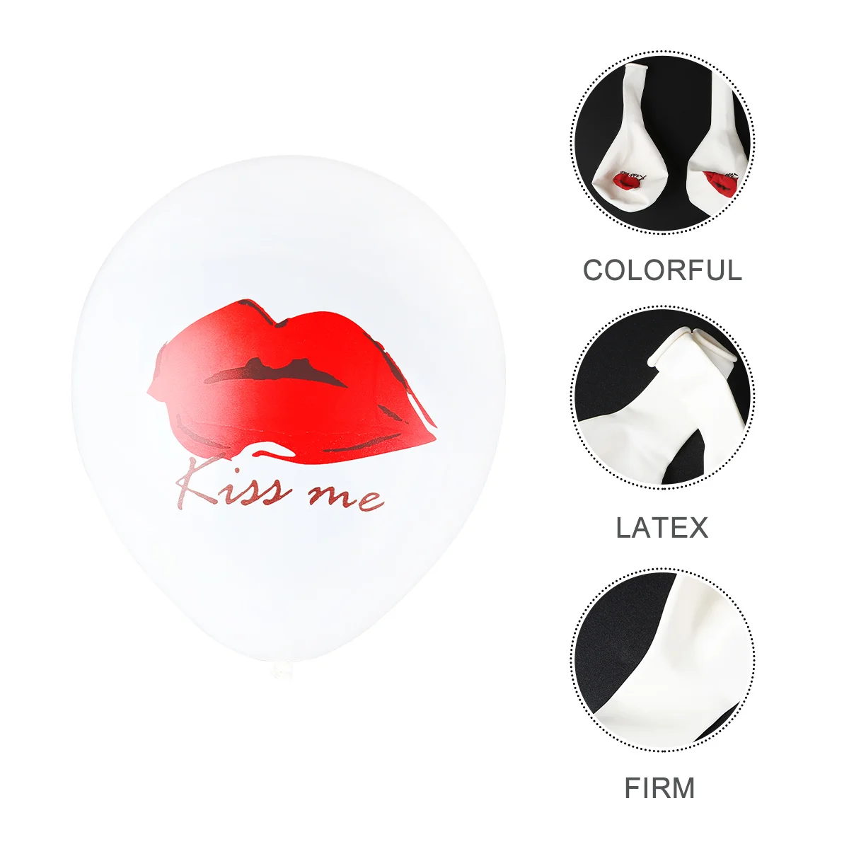 

20Pcs Red Lips Latex Balloons High Quality Strong Party Decoration Wedding Supplies Valentine's Day Red Lips Pattern Balloon