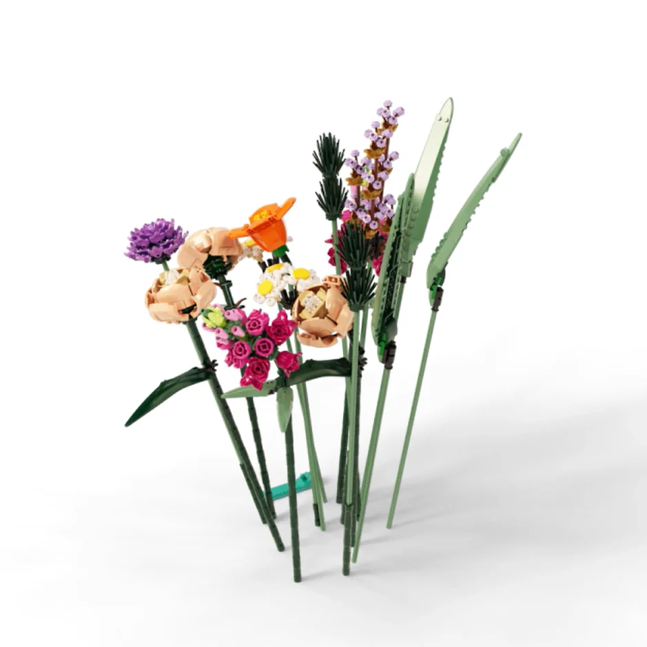 

Вечные цветы, букет роз, наборы строительных блоков 10280, совместимые с частицами Legoed, подходят для рождественских подарков